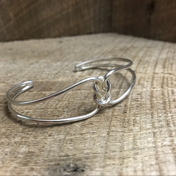 Jewelry - 925 Sterling Silver Knotted Cuff Bracelet